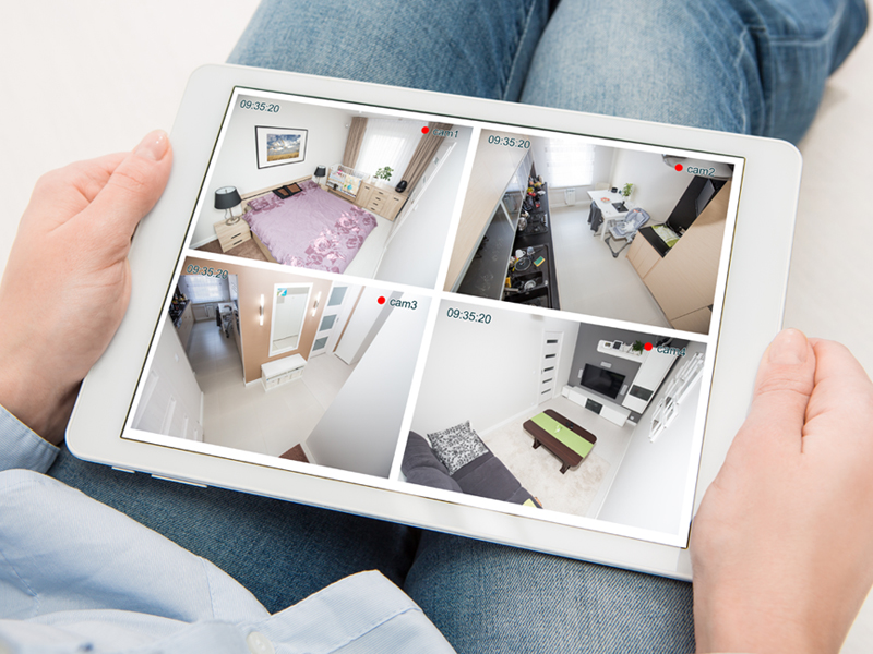 Integrazione sistemi di videosorveglianza attiva visualizzati su tablet