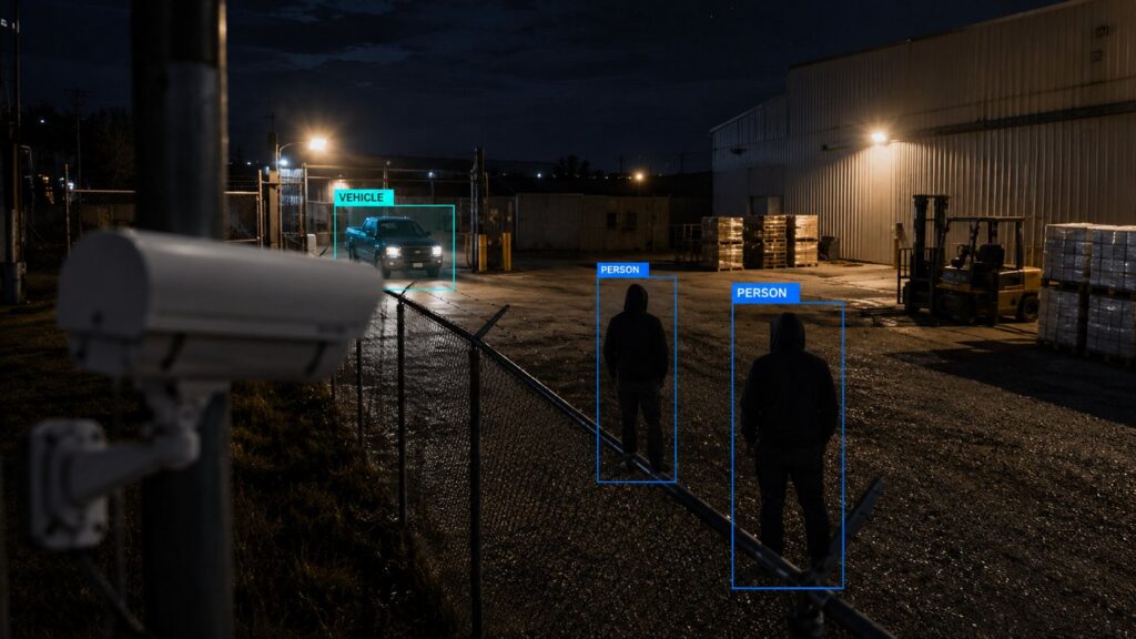 AI Protect: la telecamera riconosce persone e veicoli lungo il perimetro